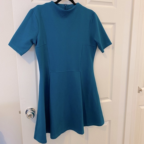 ✨Host Pick✨ ASOS Teal Blue Up Tight Loose Bottom Top Dress - Picture 2 of 10